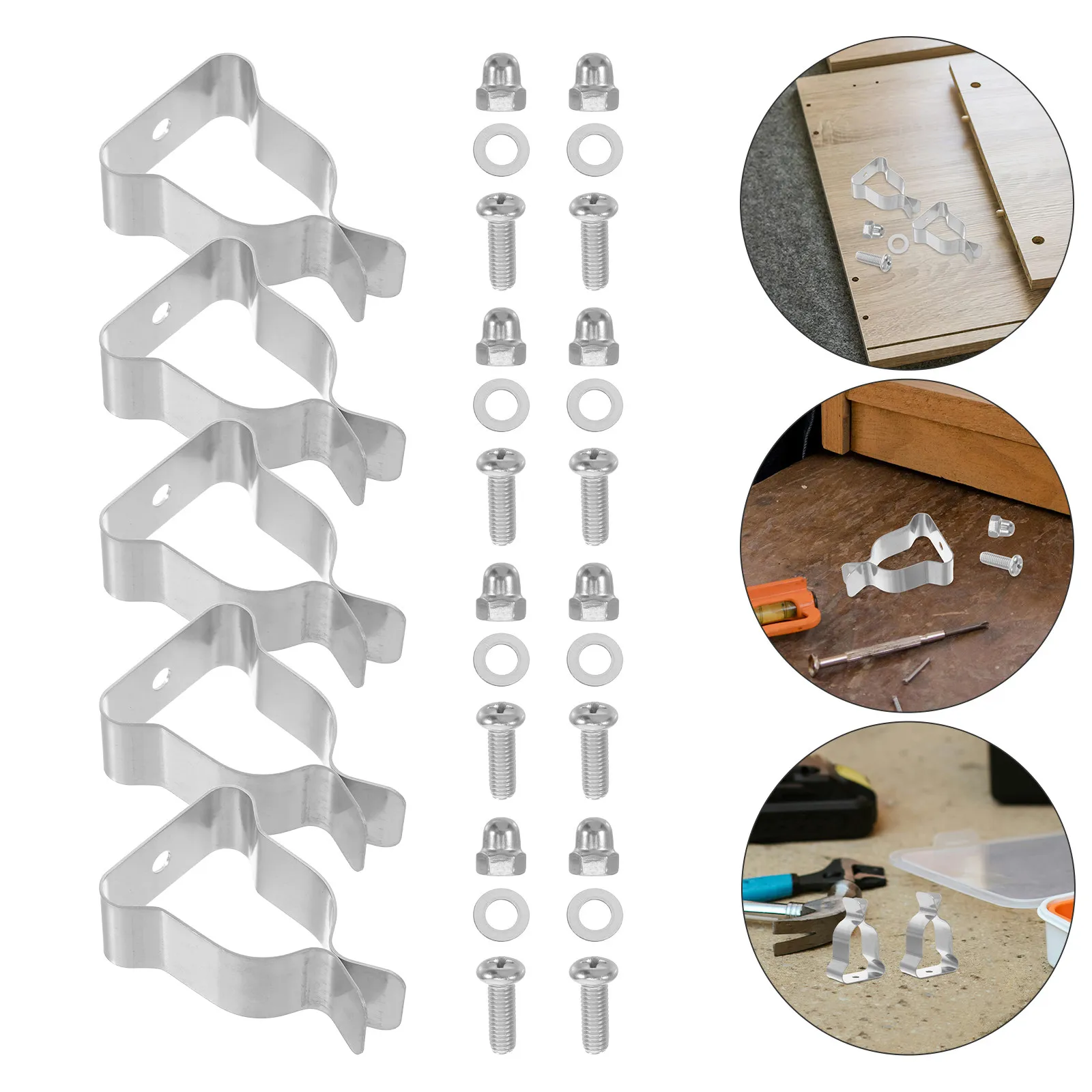 10Pcs Window Well Secure Spring Clips Heavy Duty Installation Hardware Kit Basement Window Cover Replacement Parts Residential