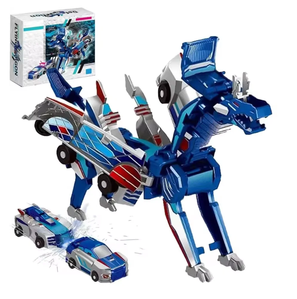 Ultimate Unicorn Car Robot Deformation Toy Collision Automatic Deformation Inertia Sliding Car Model Toy Gift