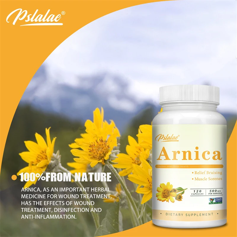 Капсулы Arnica — эффективно снимает синяки и отеки, уменьшает боль в мышцах и жесткость.