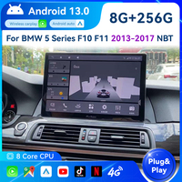 13.3'' Android 13 Carplay Auto For BMW 5 Series F10 F11 LHD 2013-2017 NBT System Car Radio  Multimedia Player Navigation GPS BT