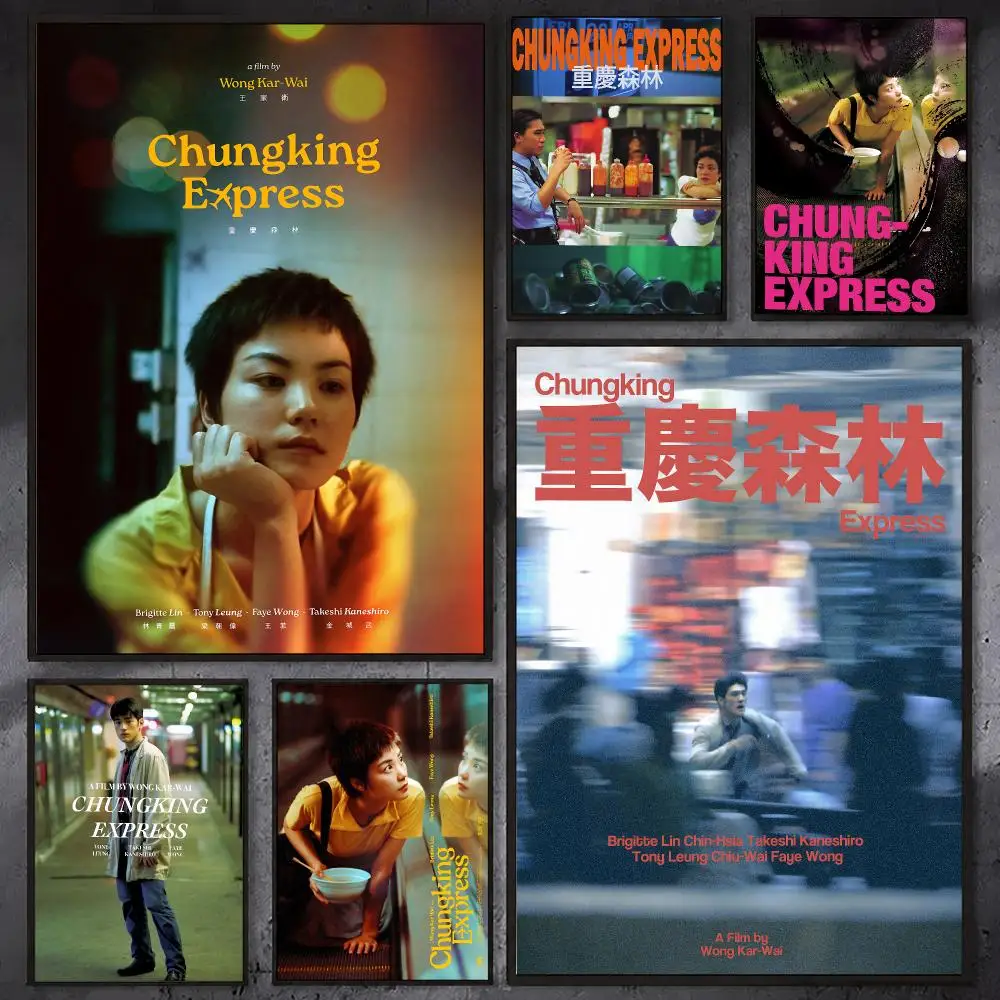 C-Chungking Express Movie Poster Waterproof Sticky Wall Art Print For Bedroom Living Room Hallway Bar Home Decor
