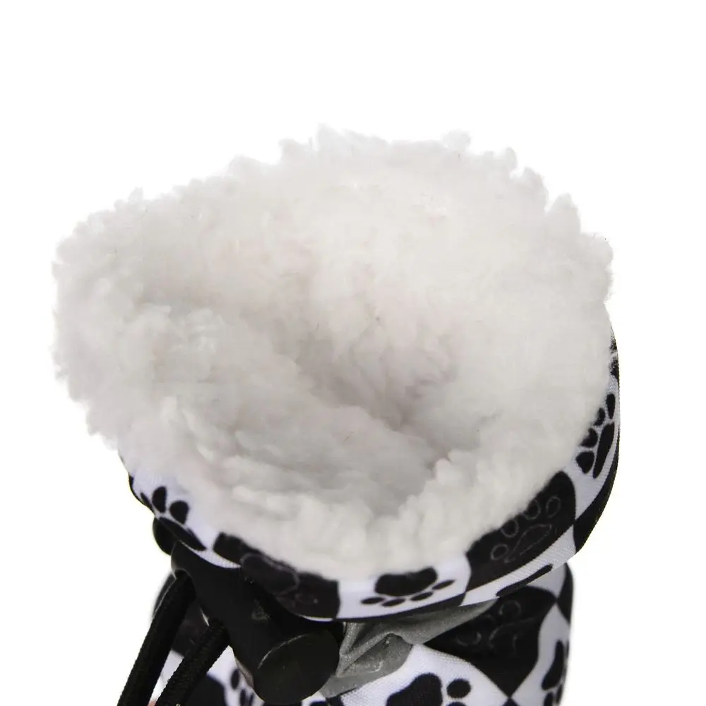 4 قطعة/المجموعة جديد مقاوم للماء الشتاء كلب أحذية المضادة للانزلاق سميكة الحيوانات الأليفة الأحذية الكلب المطر الثلوج الأحذية