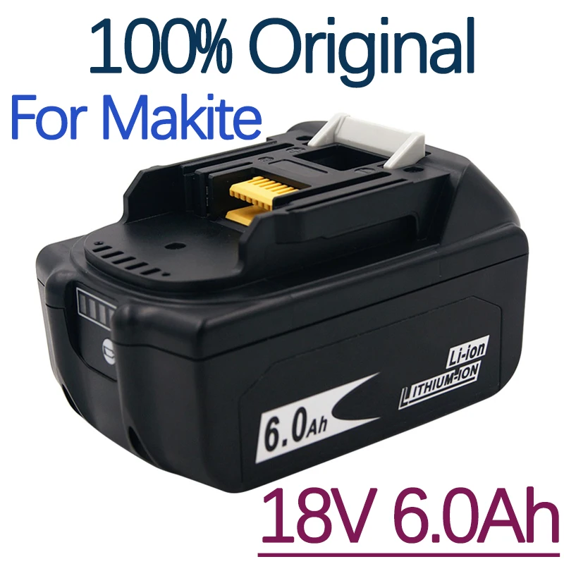 

Новейшая модернизированная литий-ионная аккумуляторная батарея BL186018V 6000 мАч применима к BL1840 BL1850 BL1830 BL1860B LXT 400