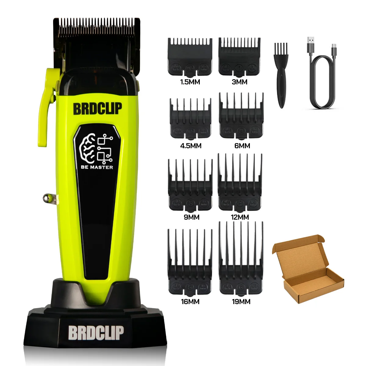 BRD 106 107 609 BRDCLIP Professioneller elektrischer Haarschneider Haarschneider DLC-Klinge mit Basis 7500 U/min 8000 U/min 7000 U/min Friseurset