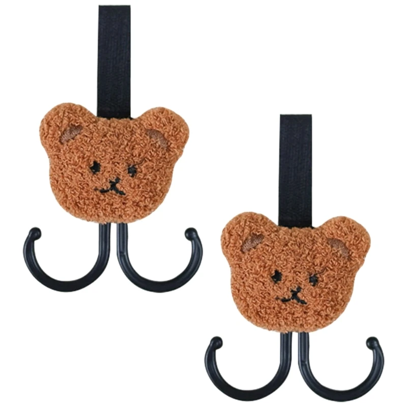 Crochet multifonction pour 2 pièces, maintien sécurisé, pratique pour poussettes, crochets fixation pour