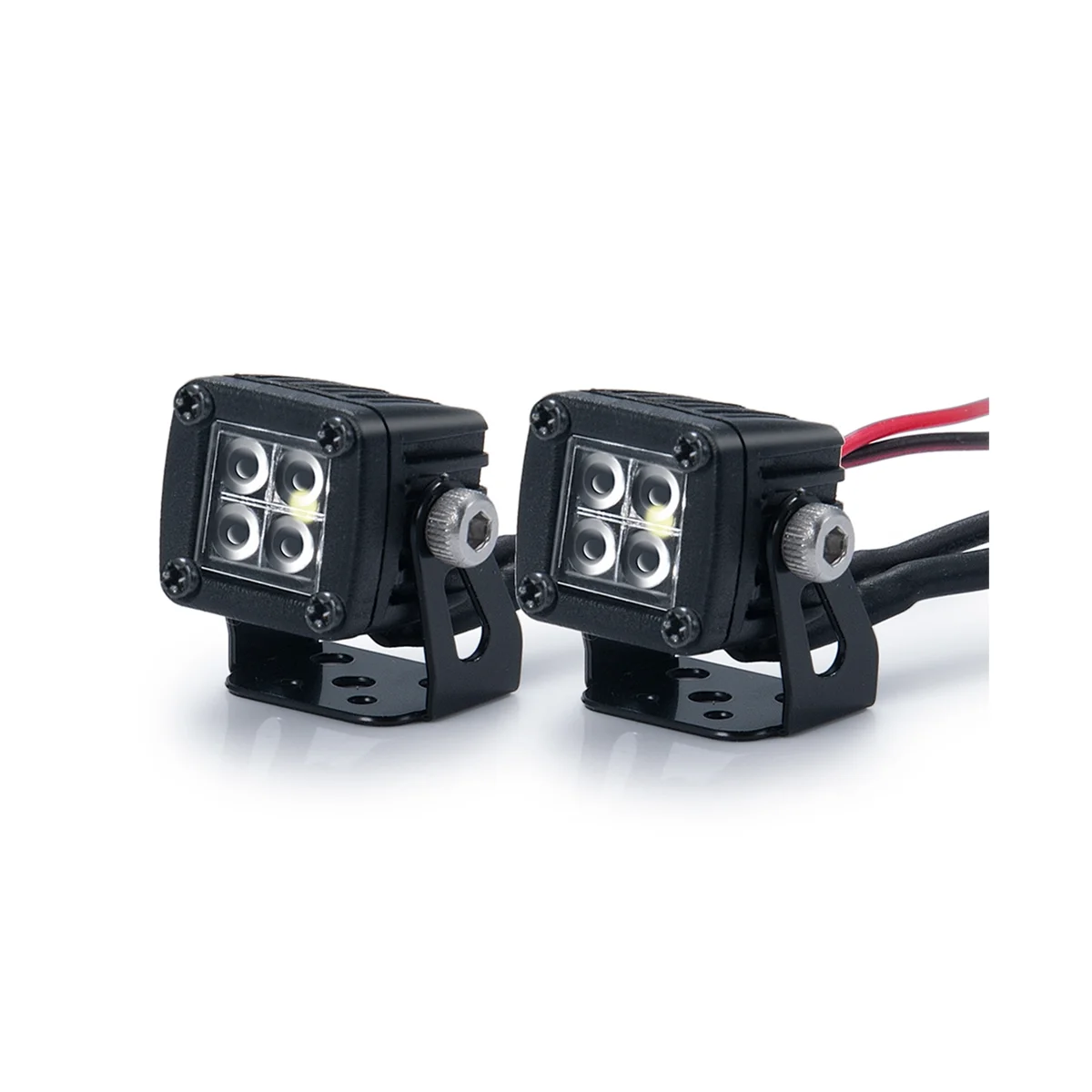 車のヘッドライト用の明るいLEDライト,rx4,アキシャル,scx10,90046,rr10,VS4-10,redcat gen8,d,1, 10