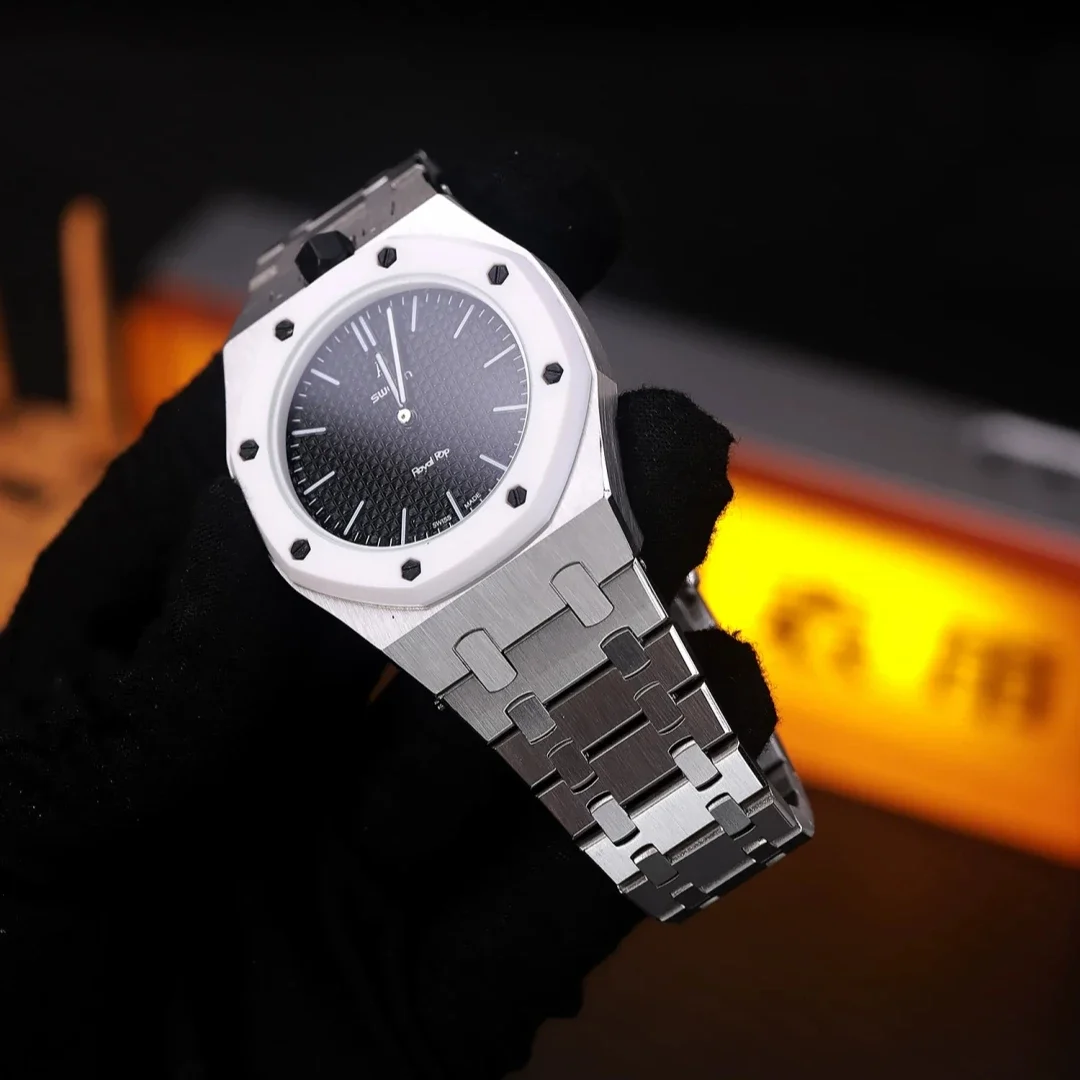 316L Solid Stainless Steel Full Coverage Modification Kit for Swatch X AP Royal POP Pocket Changer For 3 Clock/12 Clock