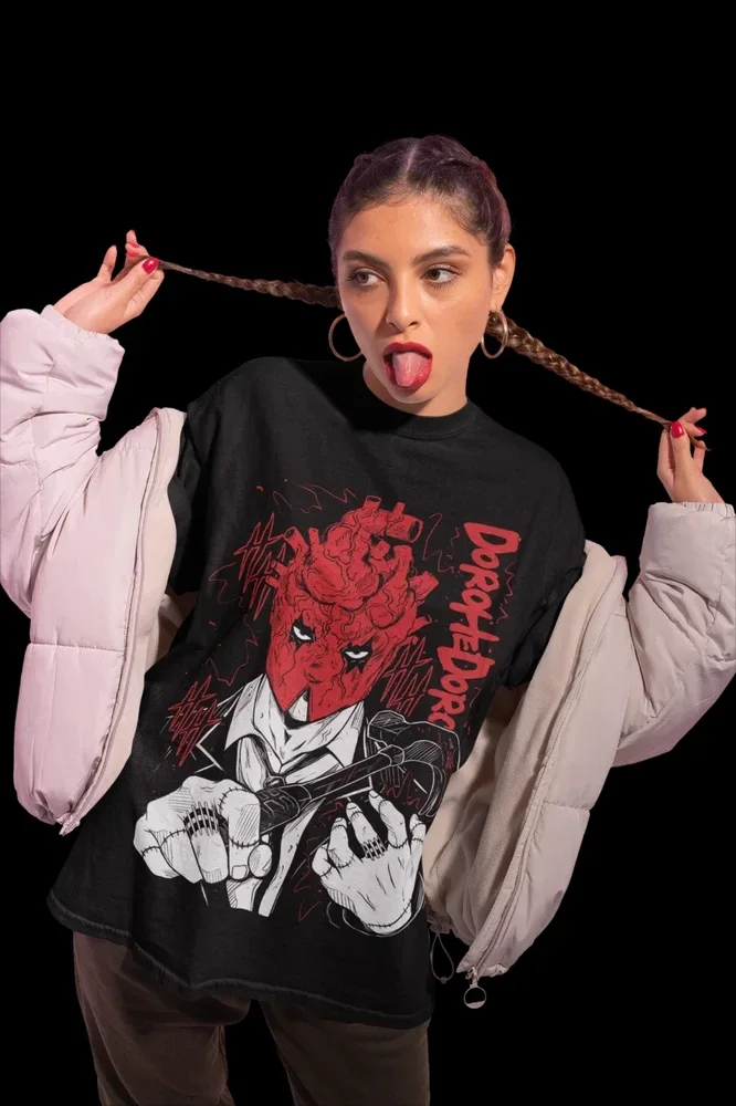 Dorohedoro Shin T-Shirt Ebisu Noi Kaiman Nikaido Horror Gift Shirt All Size Shirts for Women  Women Clothing  Gothic  Y2k Top