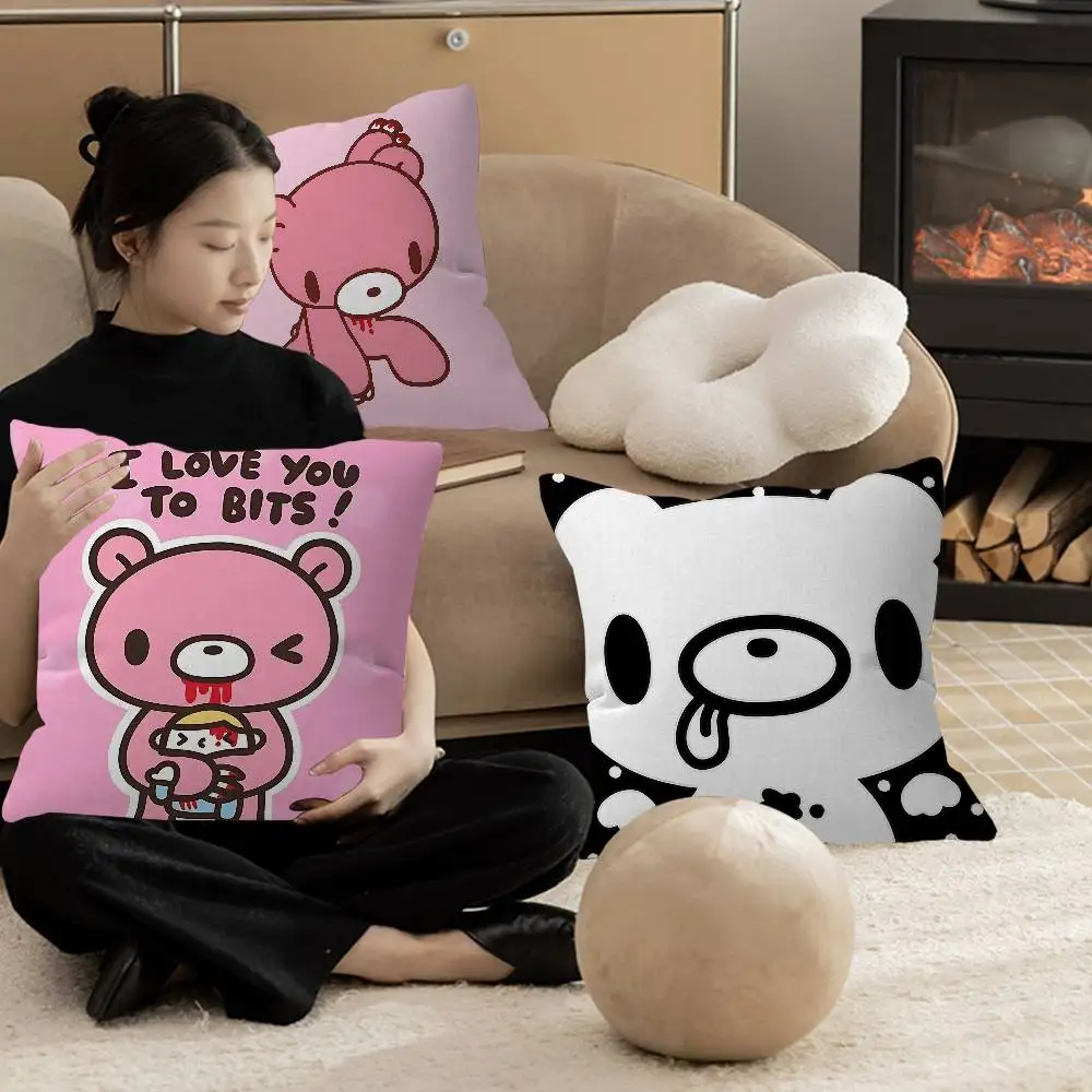 Cartoon G-gloomy Bear Pillow Anime Pillow Sofa Bed Head Pillow Cover Cushion Cover 45x45 cm Fashion