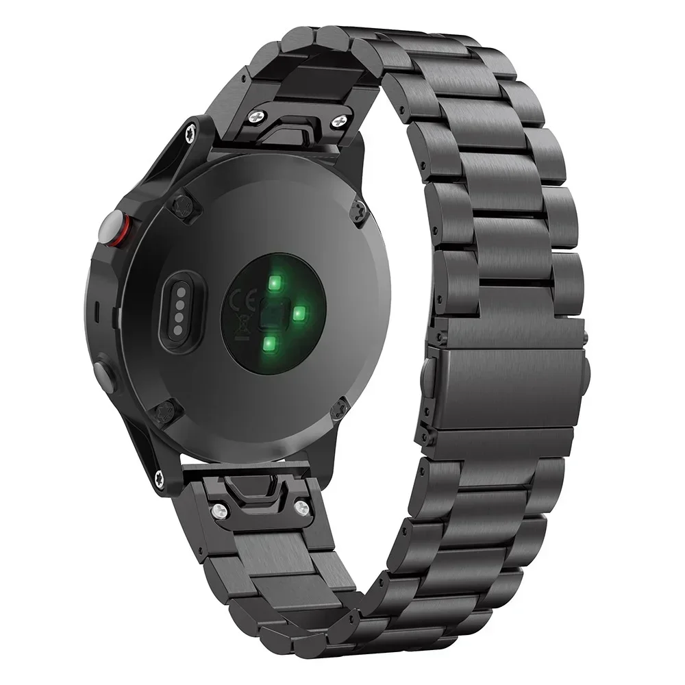 Pulseira de aço inoxidável para Garmin Fenix, pulseira QuickFit, pulseira metálica, Fenix 8, 7 Pro, 7X, 6, 6X, 5X, 8X Plus