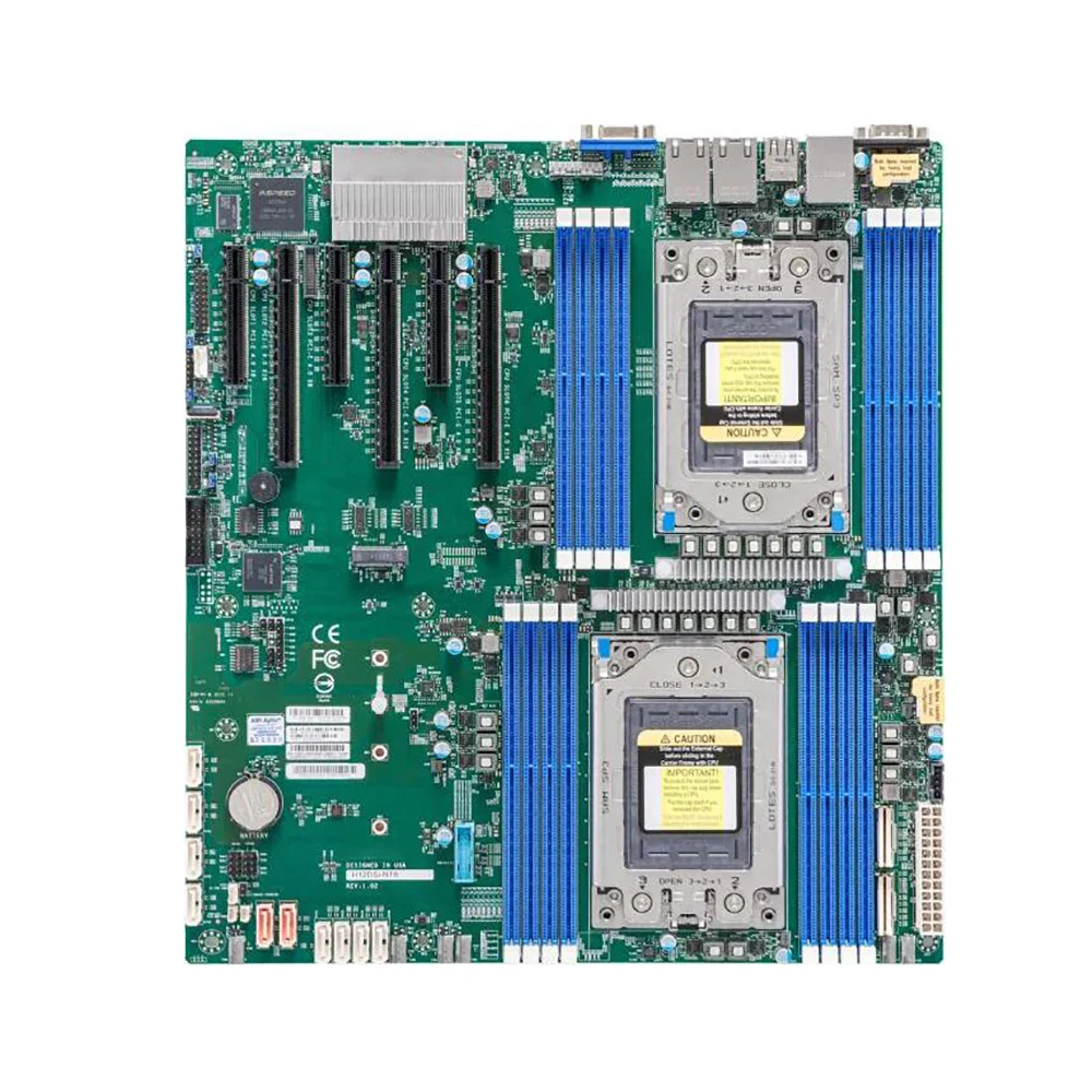 Server Motherboard Dual EPYC 7003/7002 Series Processors For Supermicro H12DSi-NT6