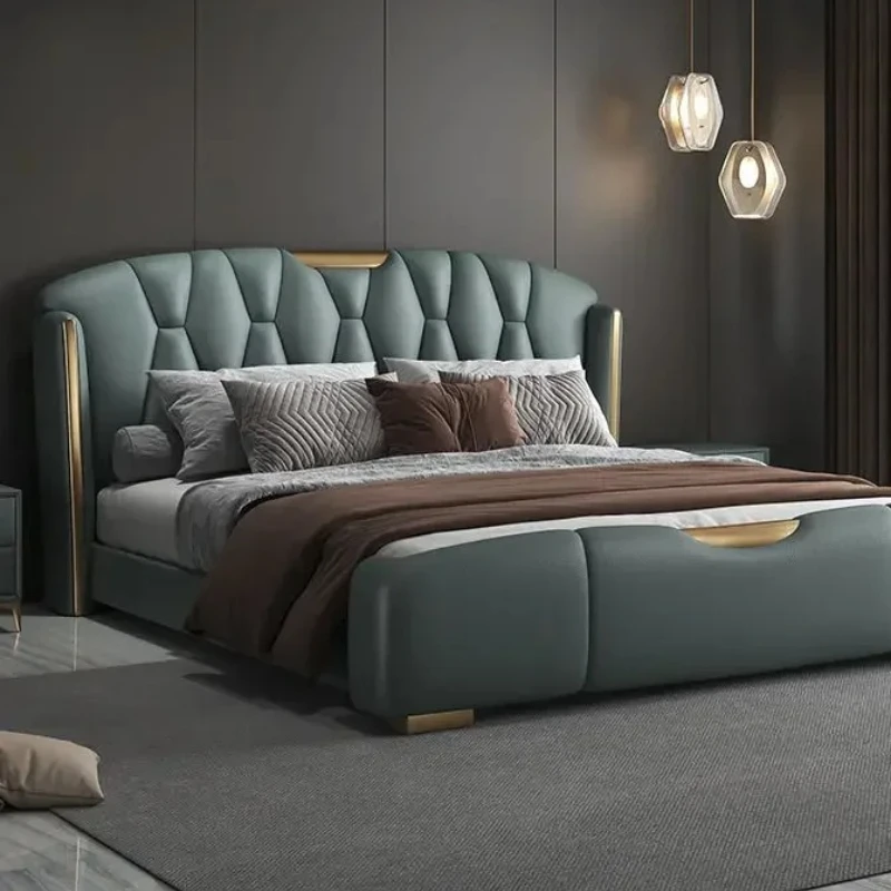 Heme 180X200cm Full Size Bedfull Marriage Bedrooms Luxurious King Sizebed Frames With Head Board King Size Bed Bedroom Furniture