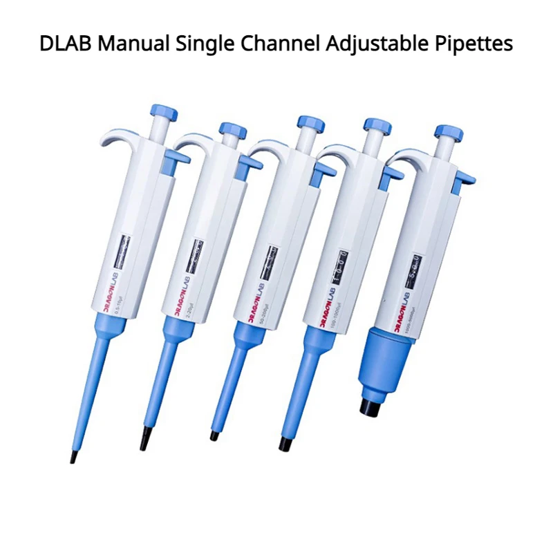 

DLAB Manual Single Channel Adjustable Pipettes Manually Adjustable Range Microfuge for Lab Experimental Various Models