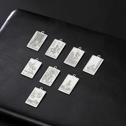 Suit of Pentacles Tarot Cards Vintage Amulet Pendant for Necklaces Suit of Swords Traditional Tarot Art Minor Arcana Wholesale