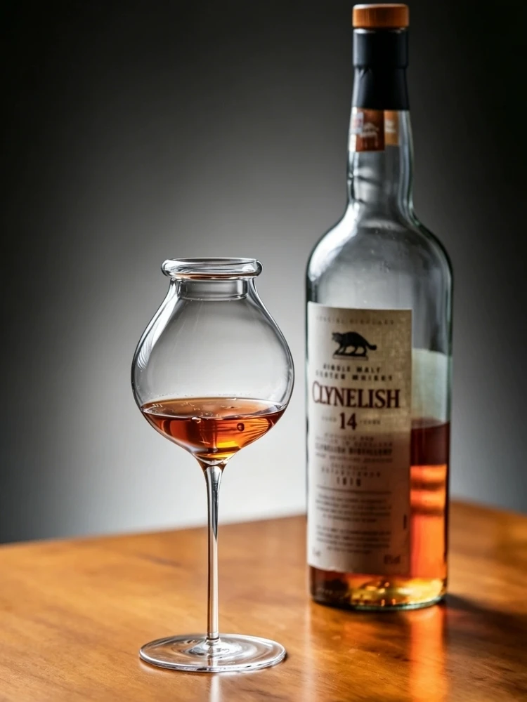 Copas de whisky profesionales de los años 1900, con forma de cebolla y gran capacidad, ideales para degustación de whisky, licor, vino y brandy.