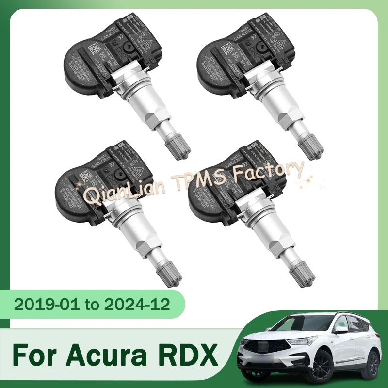

42753-T6N-A02 TPMS Tire Pressure Monitor System For Acura RDX NSX MDX TLX 4pcs 433MHz 42753T6NA02 Tyre Pressure Sensor