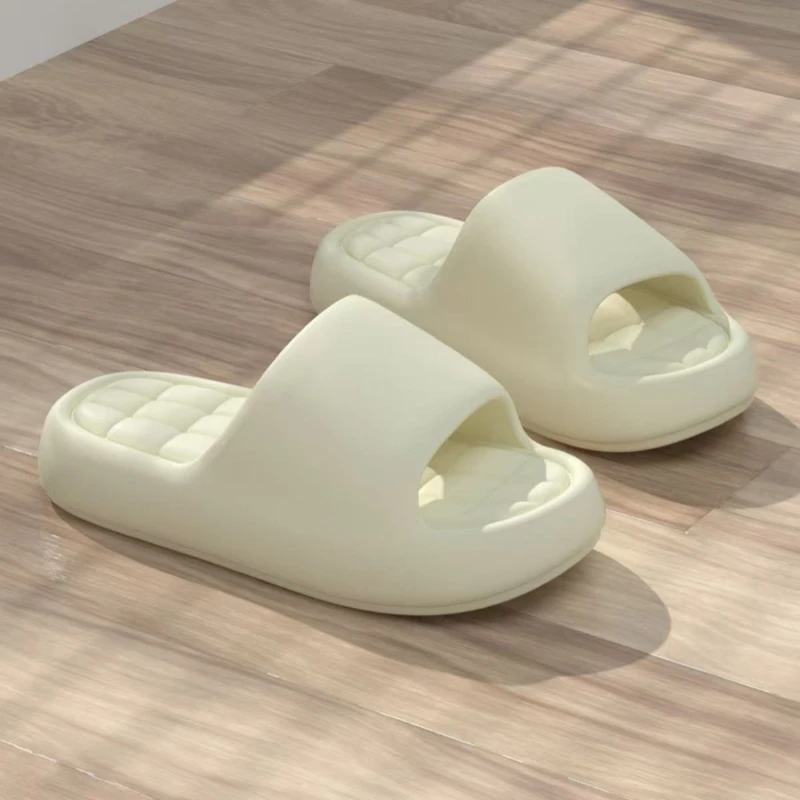 Pantuflas de Moda para Mujer, Suela Suave Antideslizante para Interiores, Sandalias de EVA para Baño, Zapatos Frescos de Verano para Parejas, para Interiores y Exteriores