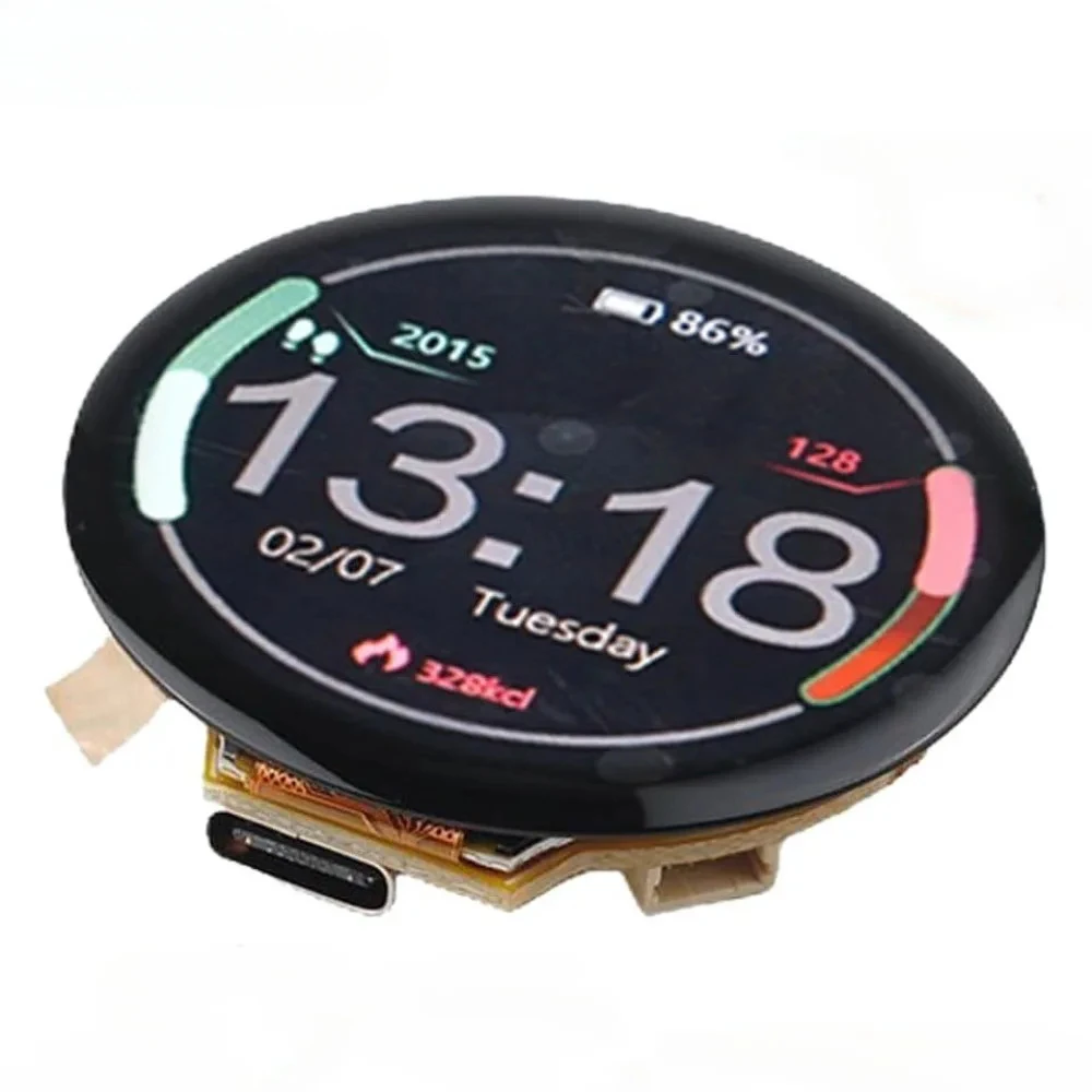 ESP32-2424S012C-I 1.28 Inch Round Smart LCD Display Module Capacitive Touch Screen Compatible with Arduino Home Office Setup