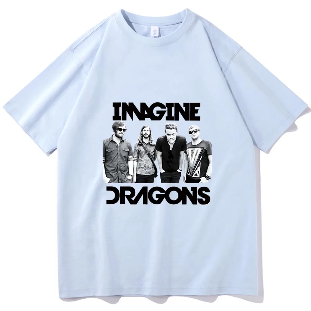 Imagine Dragons Loom World Tour 2024 O-neck T-shirt Music Fans Gift Regular Oversized Unisex Casual Summer Printing image 5