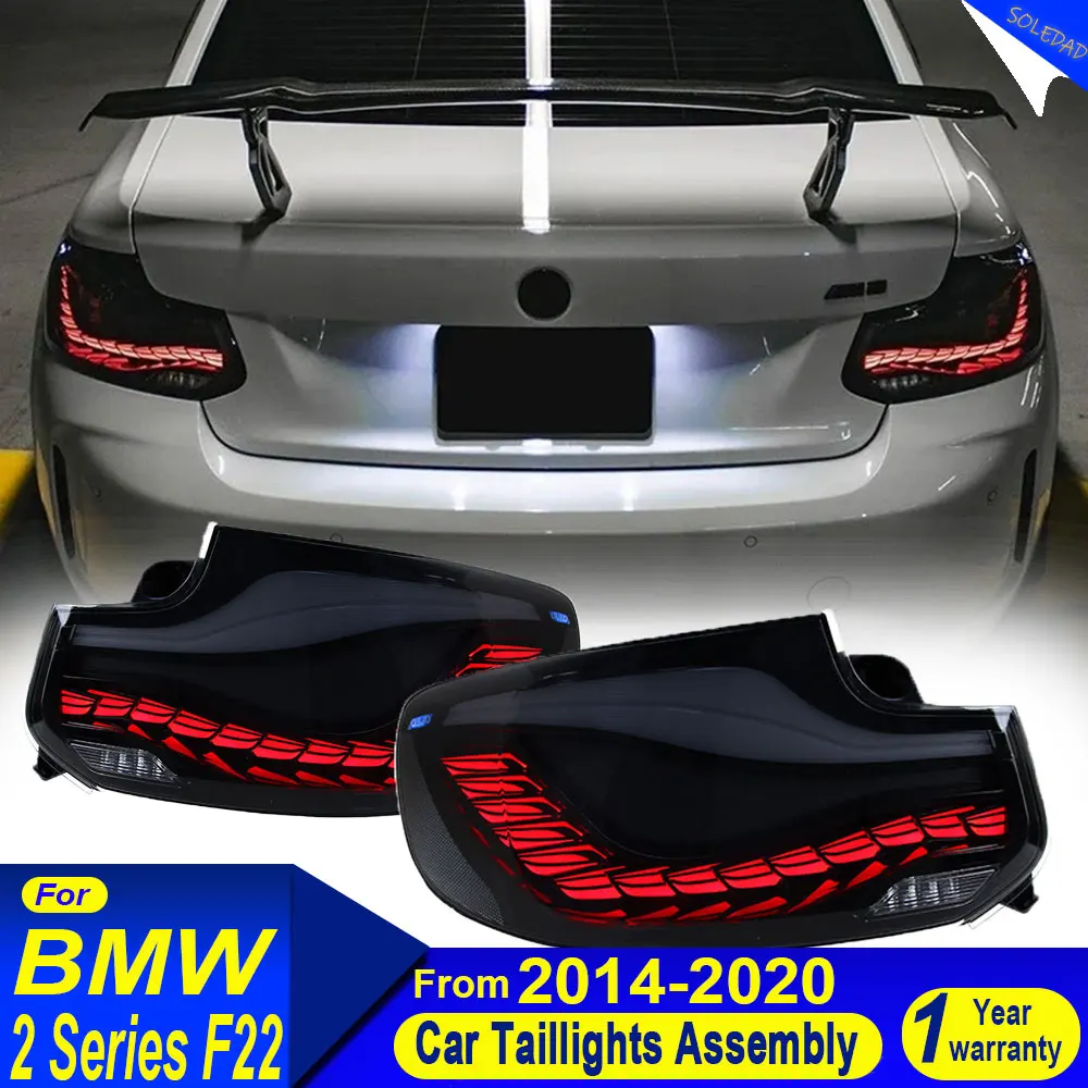 A Pair LED Tail Lights For BMW 2 Series F22 F23 F87 2014-2021 M2 Rear Brake Reverse Tail Lamp Assembly Accessories Plug and play