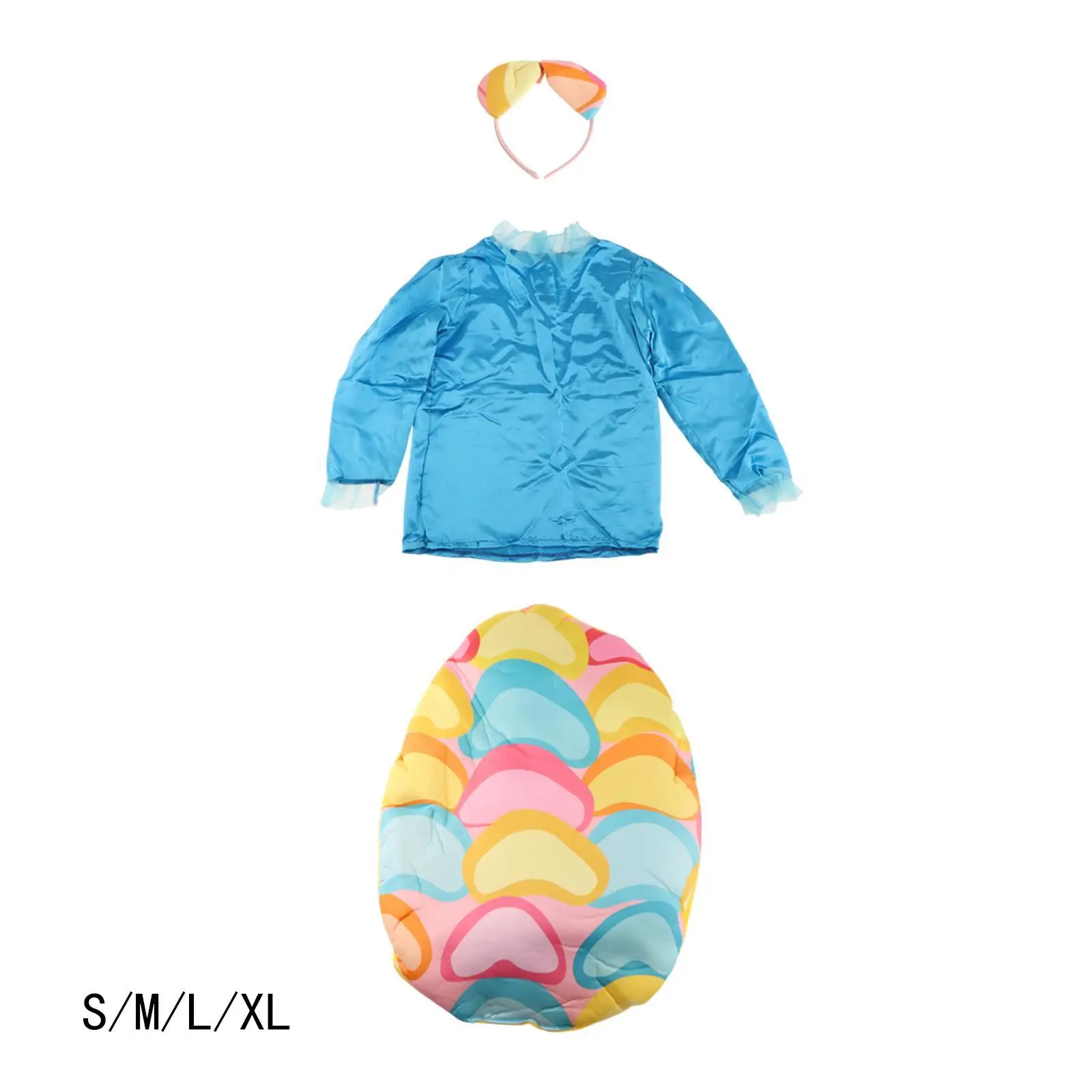 زي عيد الفصح للأطفال، فستان مزخرف قابل لإعادة الاستخدام، رسوم متحركة متعددة الاستخدامات مع عصابة رأس لحفلات الهالوين ولعب الأدوار في العطلات للفتيات #2