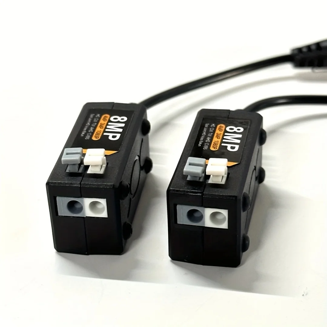5MP HD Passive Video Balun BNC Over UTP Cable Video Transmitter Receiver Compatible AHD/TVI/CVI/CVBS Analog CCTV Securit