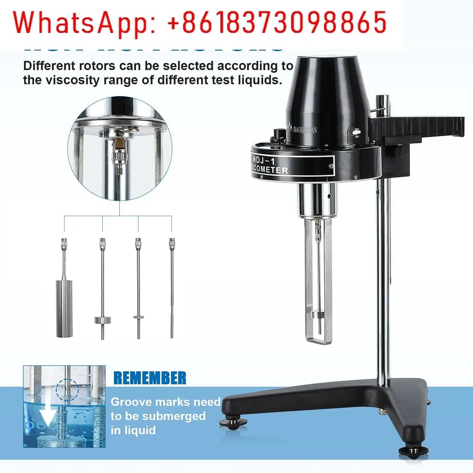 Rotary Viscometer Viscosity Tester 10-100,000mPa·s Fluidimeter Meter Newton Liquid Viscometer NDJ-1 110/220V