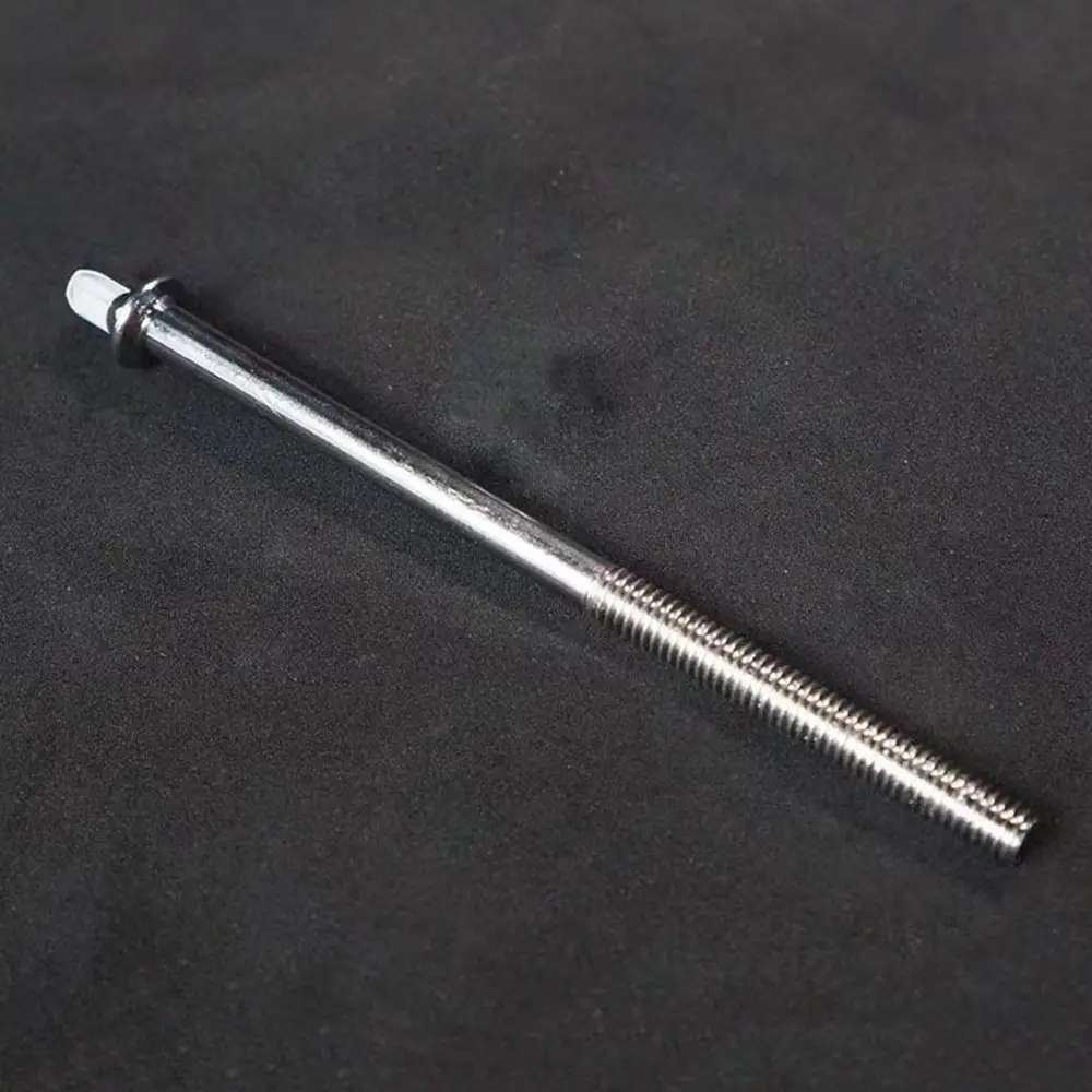 6Pcs Durable Strong Drum Tension Rods M5 Metal Drum Lug Bolts 5mm with Washers Drum Tight Screw for Jazz Drums Repair