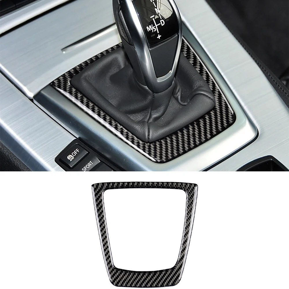 Amortecedores console central quente painel de mudança de engrenagem decoração capa guarnição para bmw z4 2009 2010 2011 2012 2013 2014 2015 carro ac