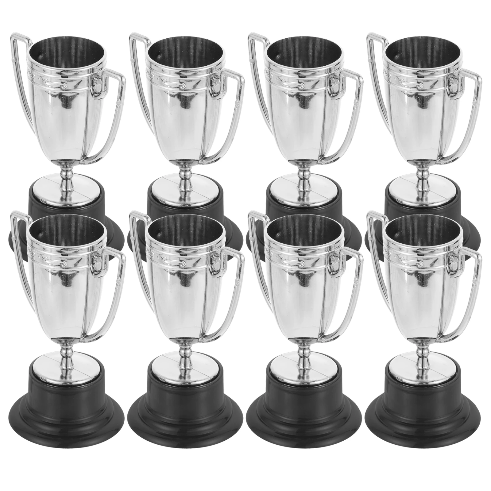 8Pcs Mini Awards Trophies Award Trophy Cups Mini Award Trophies Trophy Toy Kid School Rewards Celebration Competition Plastic