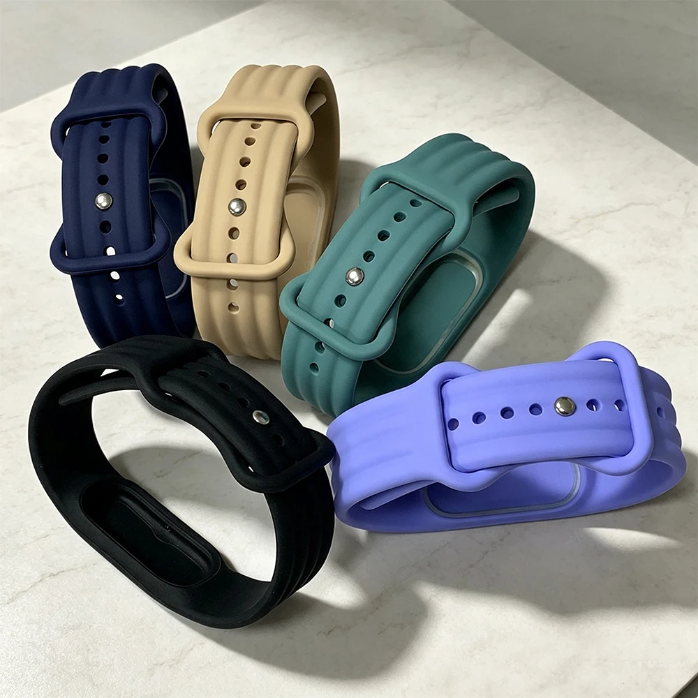 Sport Silicone Loop Strap For Google Fitbit Air Rubber Bracelet Breathable Wristband For Fitbit Air Adjustable Correa Accessorie