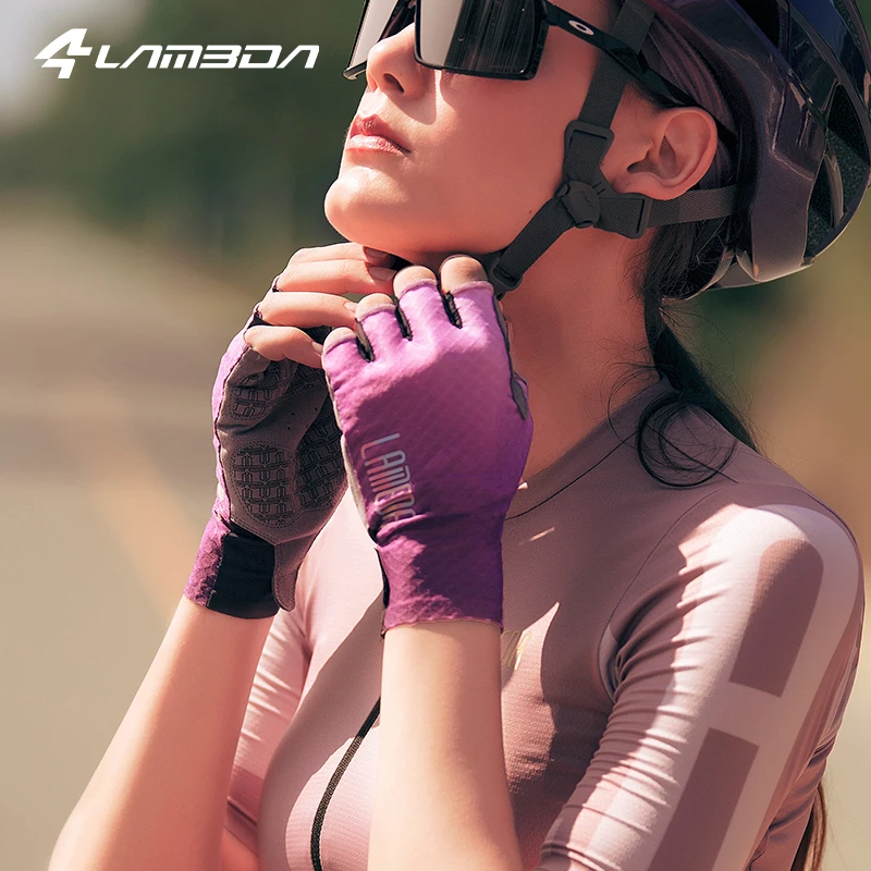 LAMEDA Cycling Gloves Half Finger Summer Bicycle MTB Gloves Shock-absorption Mountain Bike Gym Sports Gloves Cycling Accessories