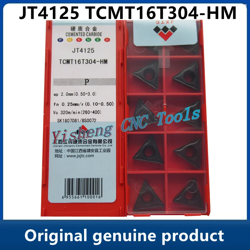 JXTC Cutting Tools Cemented Carbide  JT4125 TCMT16T304-HM