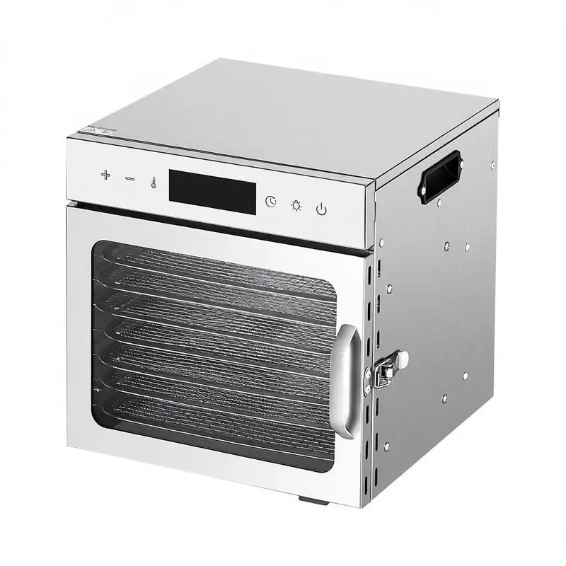 

Food Dehydrator Machine, 8 Stainless Steel Trays, 400W Electric Food Dryer with Adjustable Temperature & 24-Hour Timer, Heated Dryer for Jerky, Meat, Fruit, Vegetables, Herbs, Dog Treats