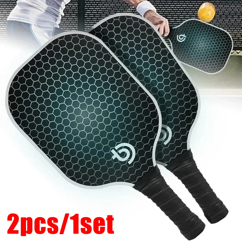 Pickleball Carbon Fiber Peak Racket Competition-level Full Set of Professional Honeycomb Board Outdoor Sports Carbon Racket Set