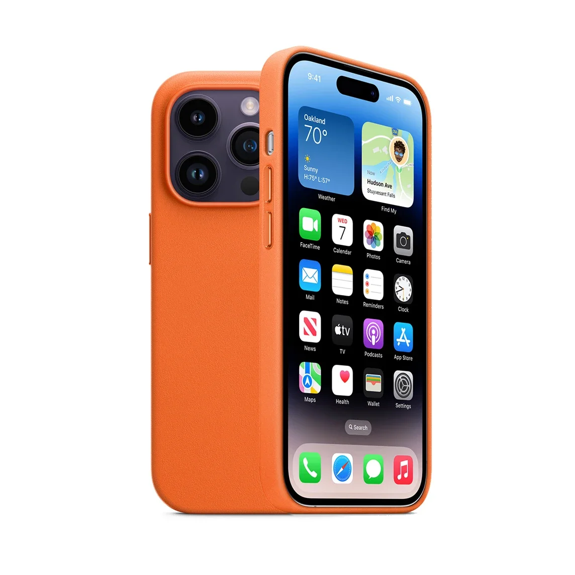 حافظة أبل الأصلية Magsafe حافظة جلدية مغناطيسية لهاتف آيفون 14 برو ماكس 14 بلس حافظة شحن لاسلكي 14 برو غطاء حماية من السقوط