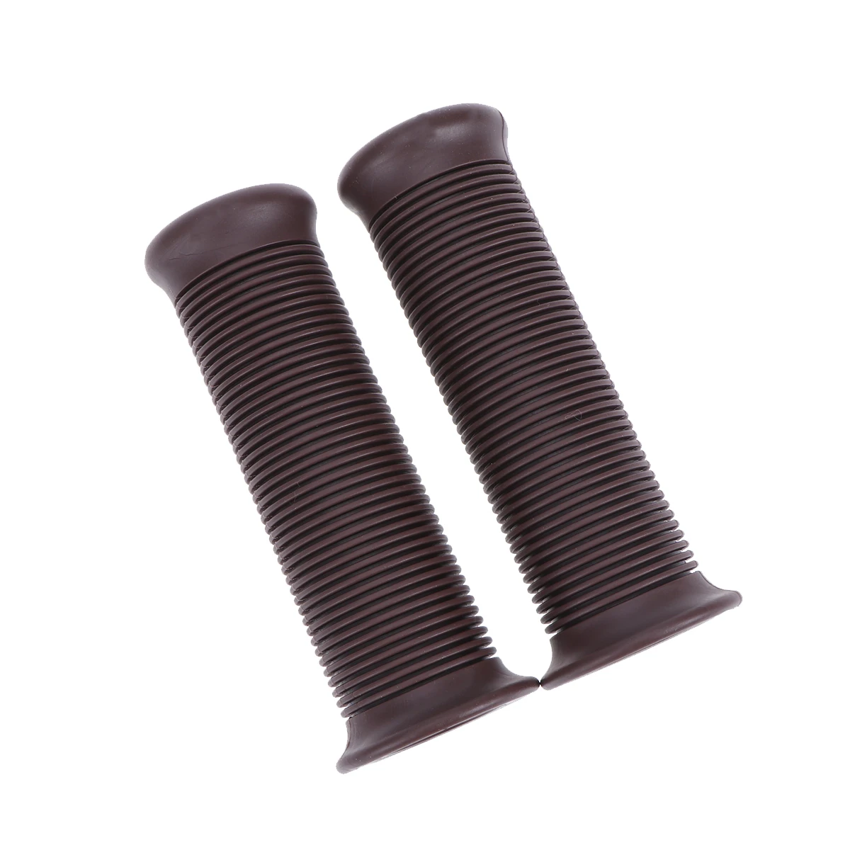 

1 Pair Motorcycle TPU Vintage Handlebar Cover Universal Thread Bike Grips Non-Slip Handlebar Grips Dark Brown 25/28MM