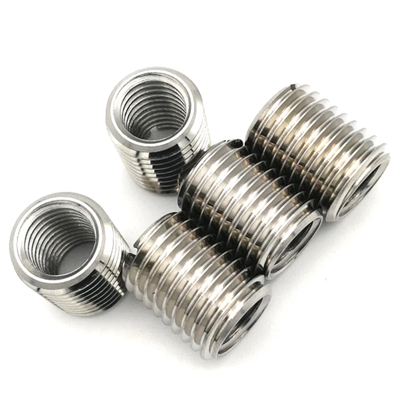 10PCS Stainless Steel Thread Adapters Convert M8 8mm Male To M6 6mm Female Hardware Fasteners Threaded Reducer Insert Replace