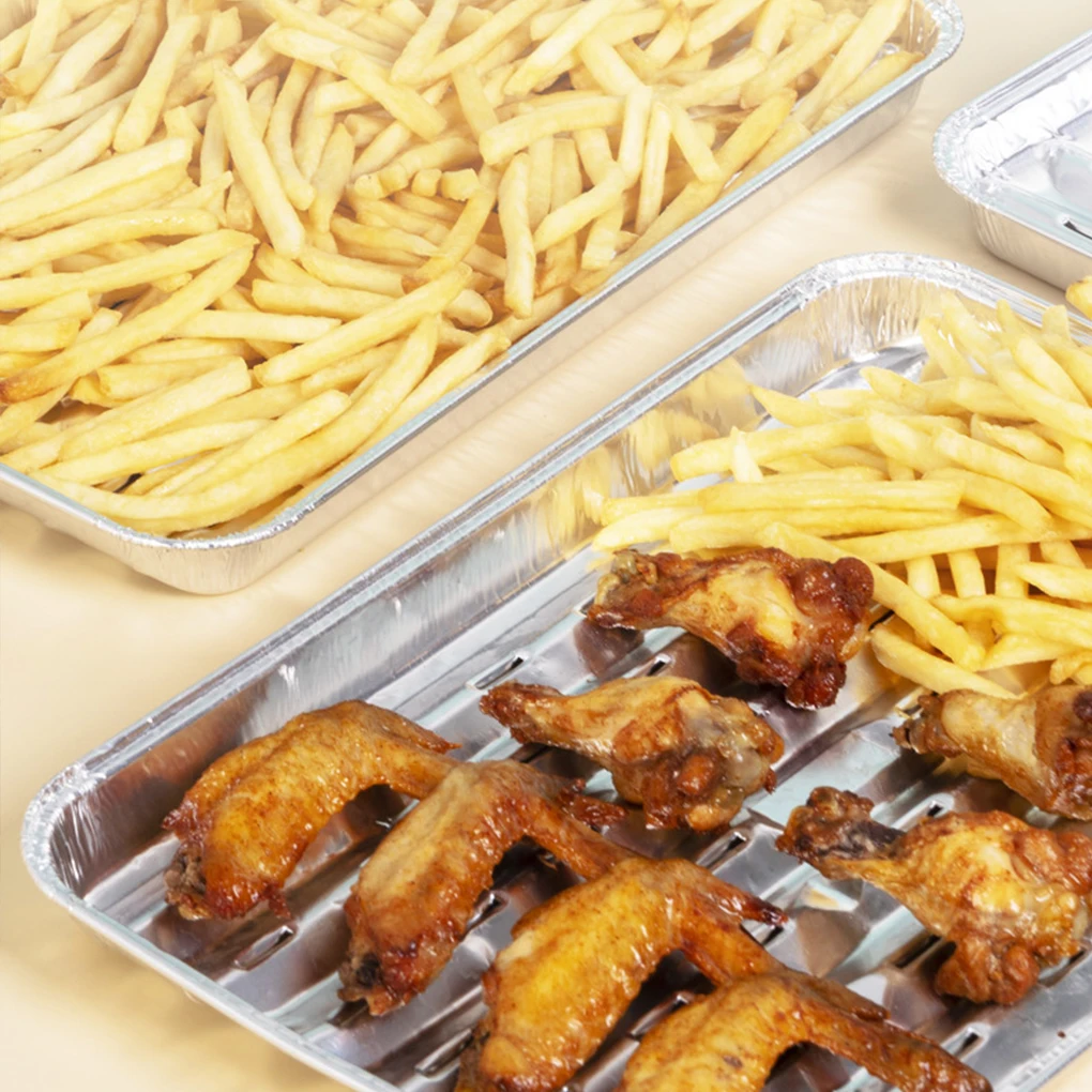 

40pcs/set Aluminum Foil For Outdoor Cooking Heat-resistant Aluminum Alloy Disposable Barbecue Tray