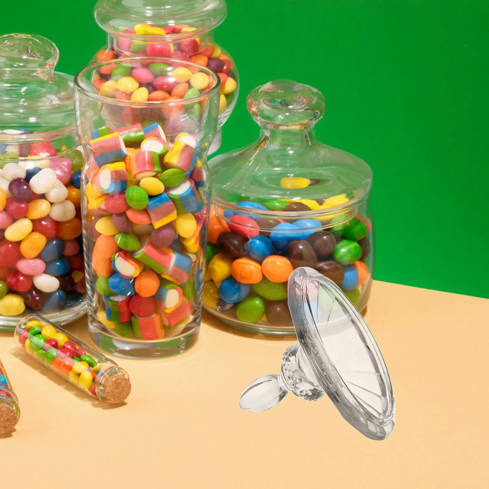 

Water Pitcher Lid Replacement Glass Material Simple Molding Good Decoration Glass Lid Household Pitcher Cover Water Pot Cover