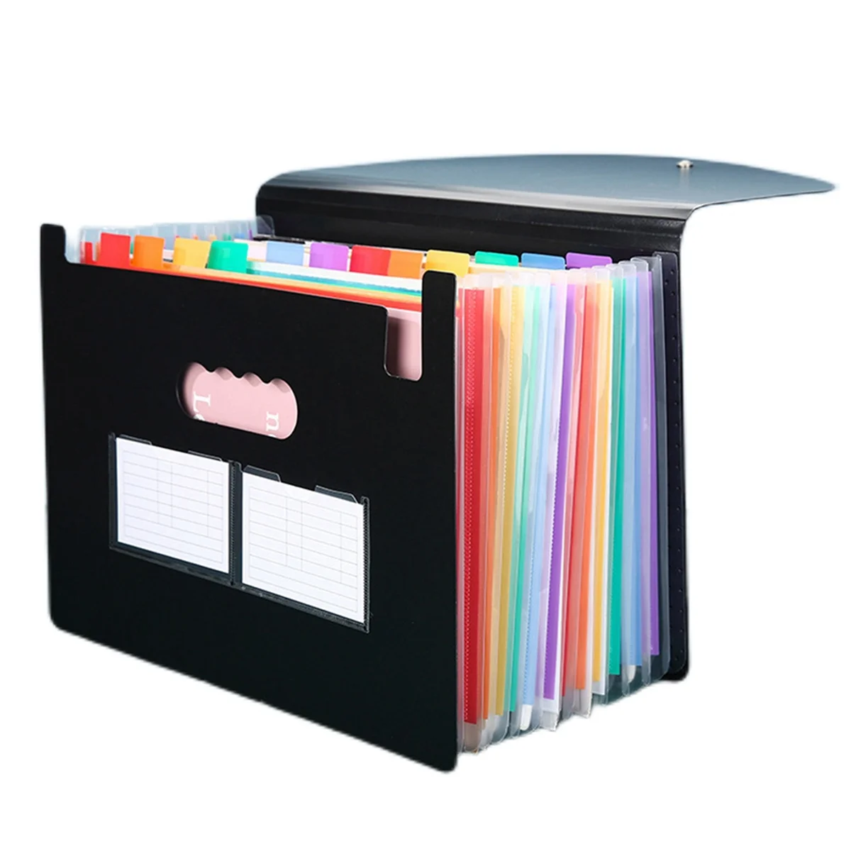 13 Pockets Expanding File Folder A4 Expandable File Organizer Standing Accordions Folder