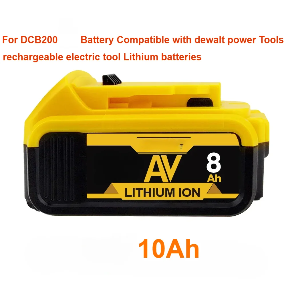 For DCB200 18V Battery Compatible with dewalt power Tools 10Ah rechargeable electric tool Lithium batteries 18V