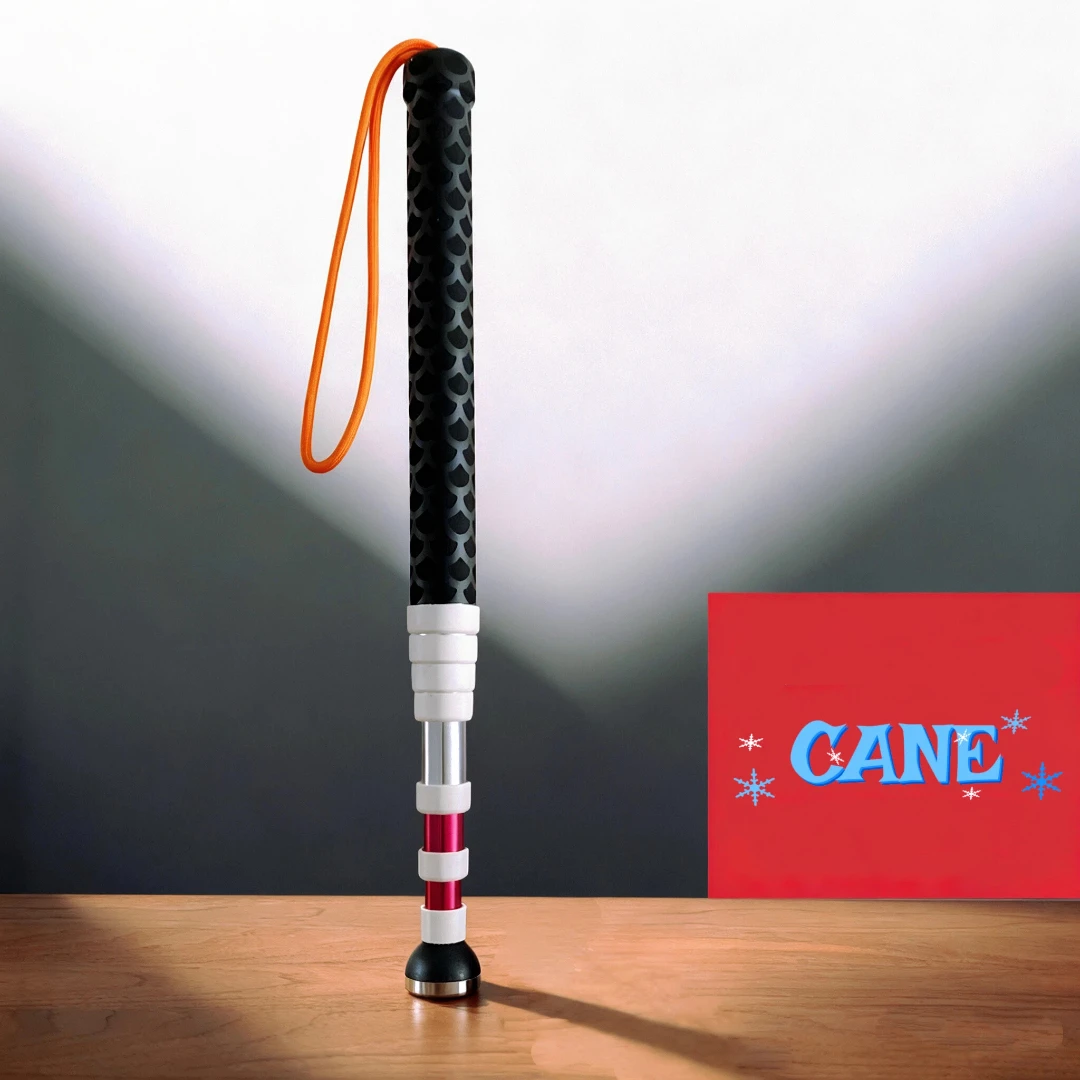 

New Telescopic Cane 125/138 Lightweight Titanium Trekking Pole Walking Stick Retractable Crutch Silver Red Fashion Portable Cane