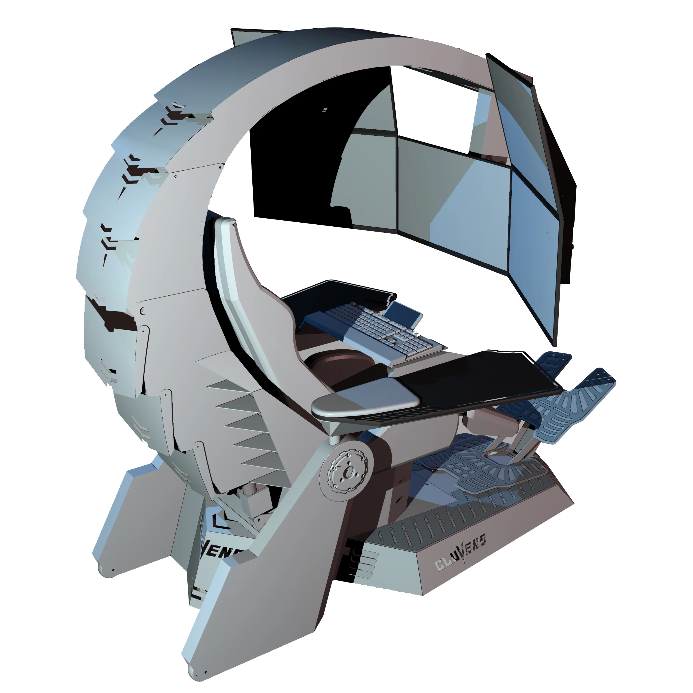 Il miglior IMPERATORE per Home Office funziona CLUVENS UNICORN Sedia da gioco per PC Cockpit con massaggio termico RGB e gravità zero come INGREM