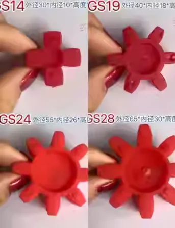 

12pcs GS28/38/42/48/55/65 Bore Urethane Shaft Coupling Coupler Spider Insert Open Center MIX