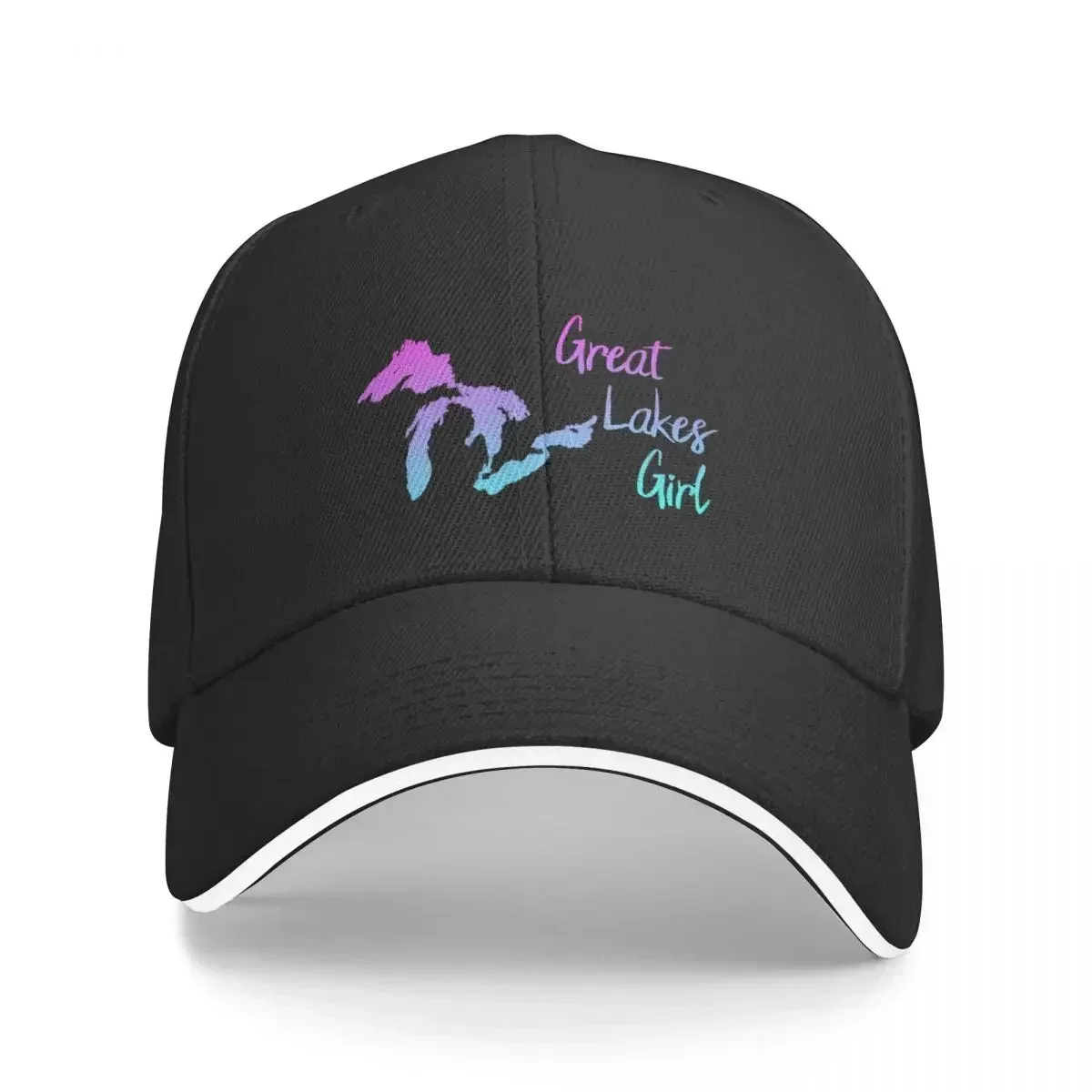 Casquette de Baseball Souvenir ombré Great Lakes Girl, icône noire à la mode, livraison directe pour hommes et femmes