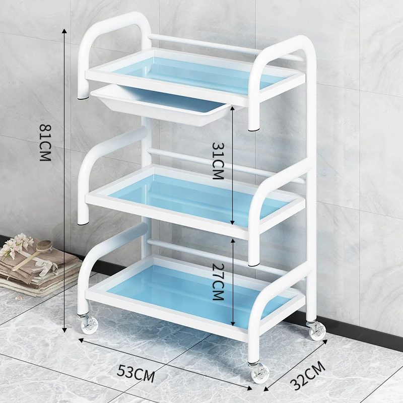 Storage Vehicle Medical Trolley Salon Accent Modern Drawers Salon Trolley Luxury Move Furniture Rollwagen Kosmetiksalon Lstc
