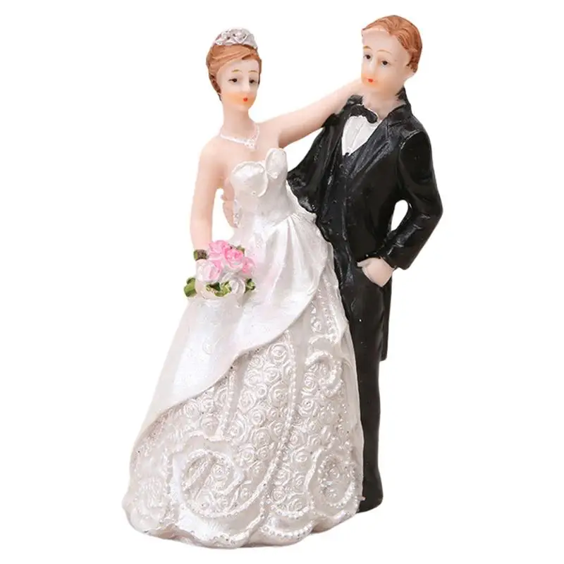 Wedding Couple Statue Bride And Groom Home Decor Statue Resin Couple Decor To Remember Beautiful Moment Desktop Ornament For