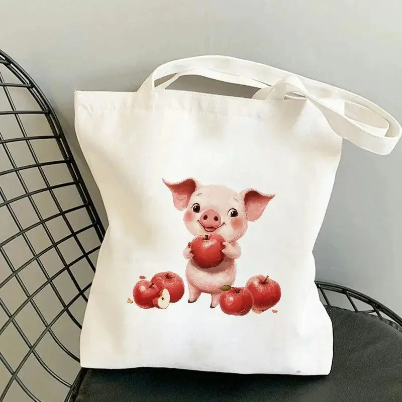 

Tomato Shoulder Bag Strawberry Apple Cherry Bag Women's Daily Shopping Eco friendly Bag Work Fitness Tote Bag Canvas Bag