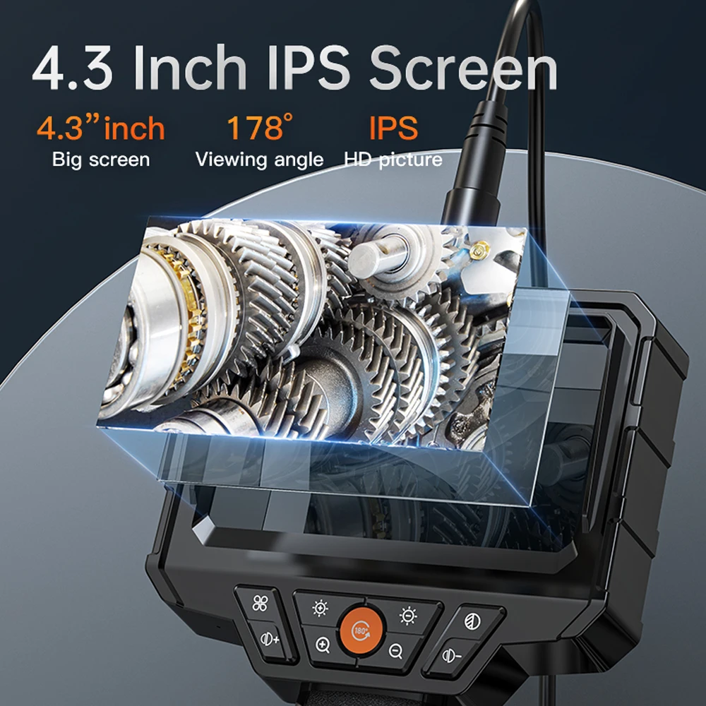 Imagem -03 - Noyafa-endoscópio Industrial para Inspeção de Tubulação Automotiva Lente Única Alta Definição Display Lcd de 45 mm